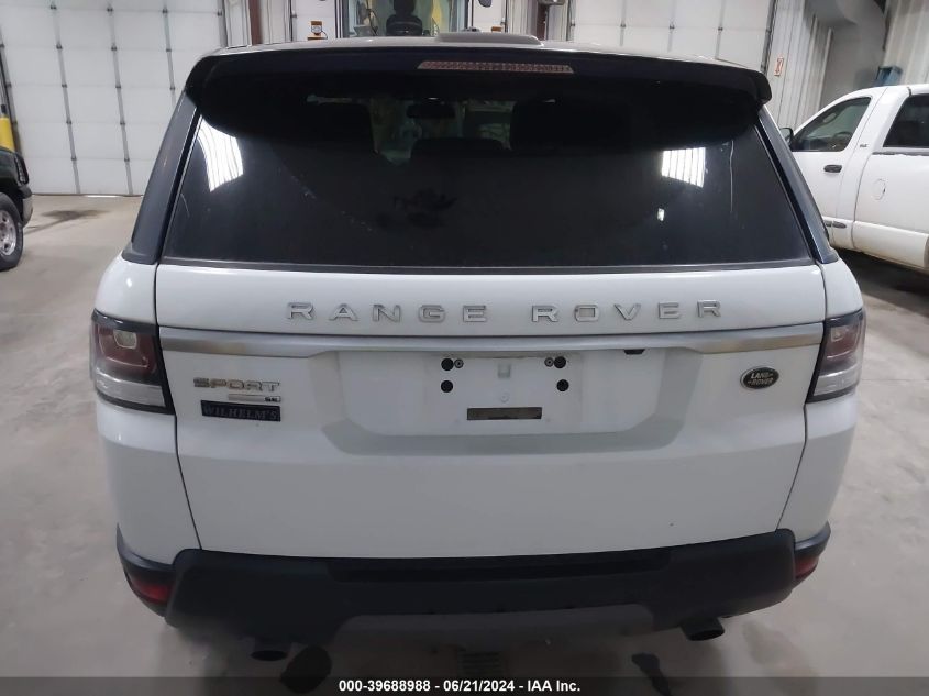 2015 Land Rover Range Rover Sport Se VIN: SALWG2VF2FA608015 Lot: 39688988