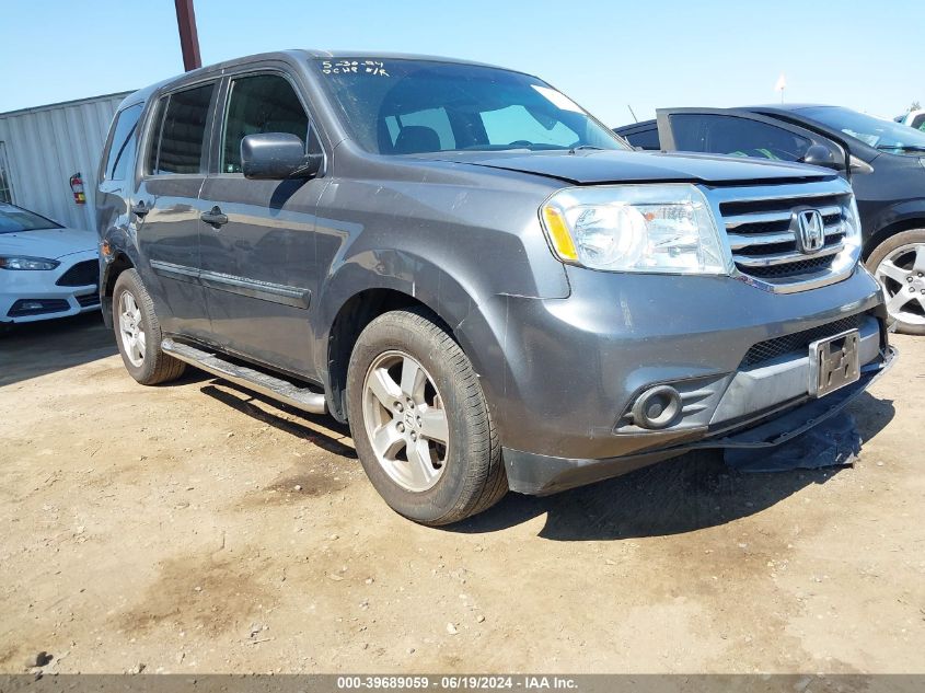 2012 Honda Pilot Lx VIN: 5FNYF3H22CB029708 Lot: 39689059