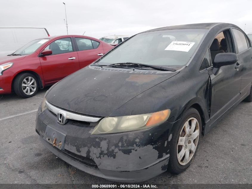 2008 Honda Civic Lx VIN: 2HGFA16568H324000 Lot: 39689091
