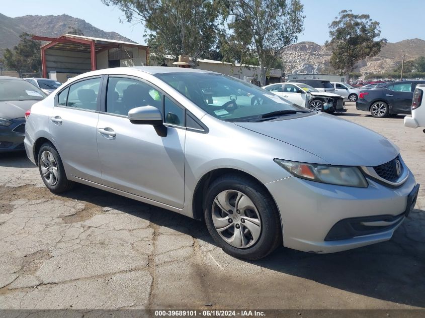 2014 Honda Civic Lx VIN: 19XFB2F51EE212553 Lot: 39689101