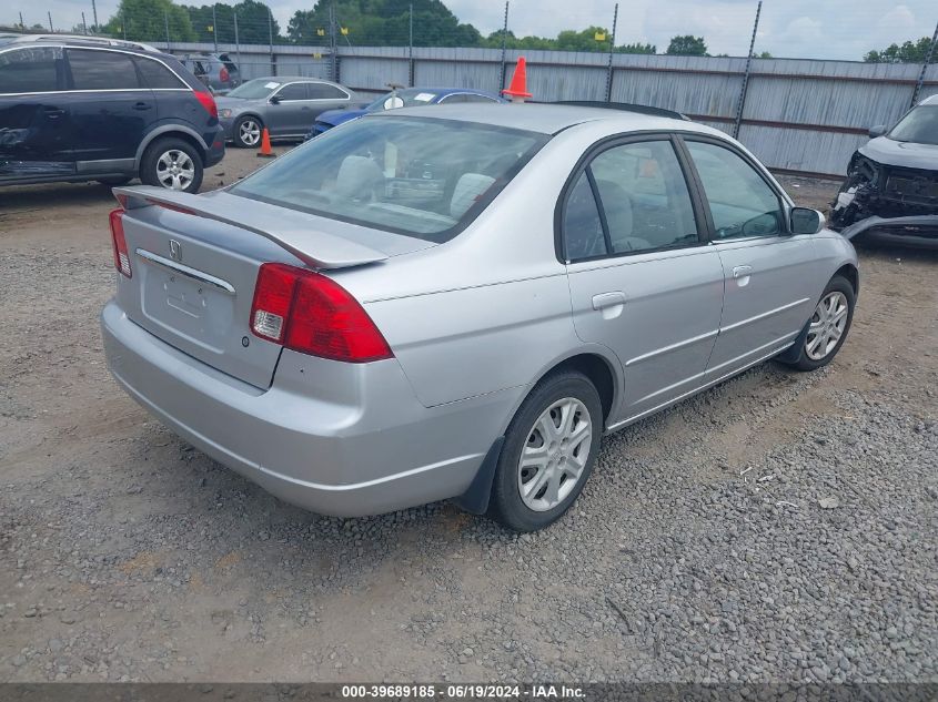 2003 Honda Civic Ex VIN: 1HGES267X3L001774 Lot: 39689185