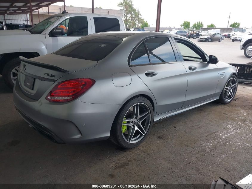 2016 Mercedes-Benz Amg C 63 S VIN: 55SWF8HB6GU104466 Lot: 39689201