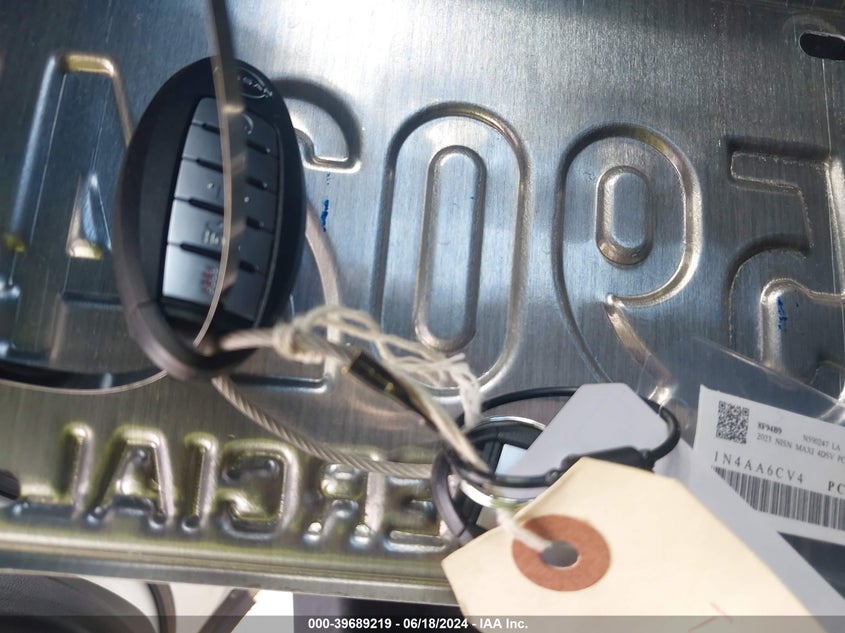 2023 Nissan Maxima Sv Xtronic Cvt VIN: 1N4AA6CV4PC510989 Lot: 39689219