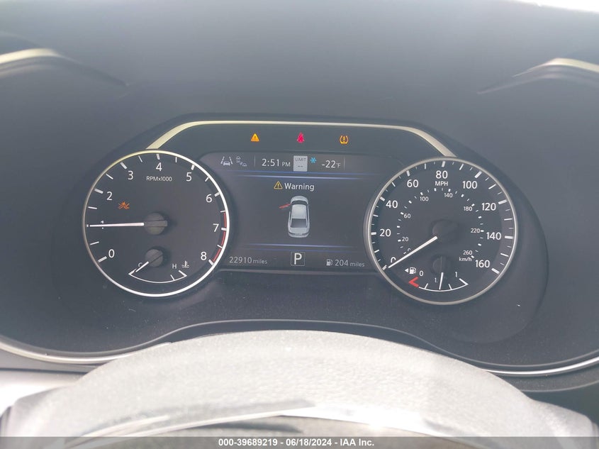 2023 Nissan Maxima Sv Xtronic Cvt VIN: 1N4AA6CV4PC510989 Lot: 39689219