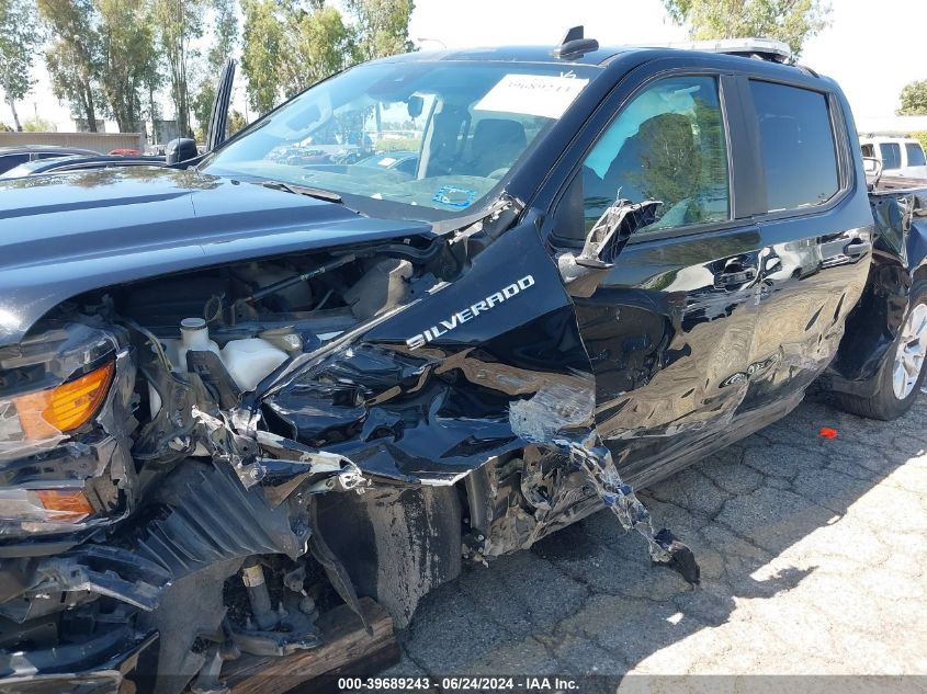 2022 Chevrolet Silverado 1500 2Wd Short Bed Custom VIN: 3GCPABEK0NG605964 Lot: 39689243