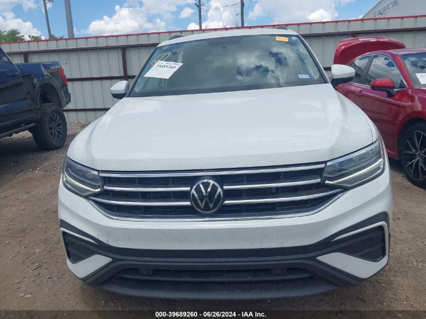 2022 Volkswagen Tiguan 2.0T S VIN: 3VV1B7AX3NM055843 Lot: 39689260