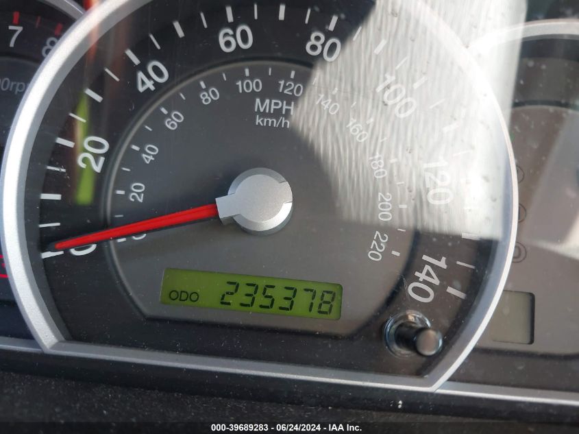 2008 Kia Sorento Lx VIN: KNDJD735185857032 Lot: 39689283