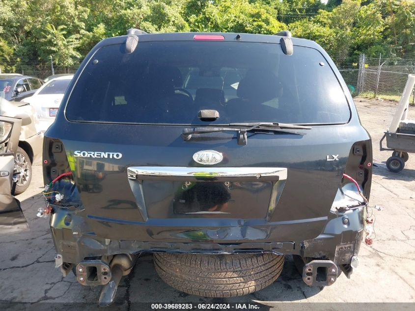 2008 Kia Sorento Lx VIN: KNDJD735185857032 Lot: 39689283