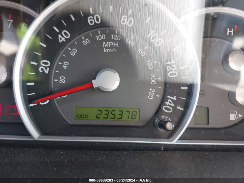 2008 Kia Sorento Lx VIN: KNDJD735185857032 Lot: 39689283