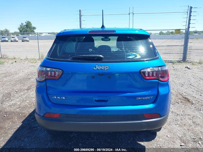 2021 Jeep Compass Sport VIN: 3C4NJDAB9MT537341 Lot: 39689290