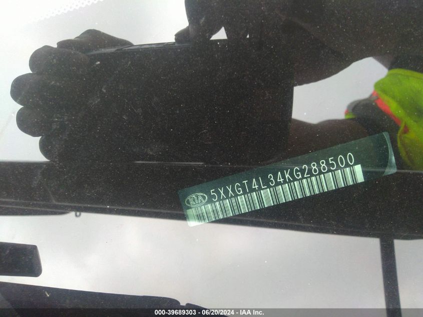 2019 Kia Optima Lx VIN: 5XXGT4L34KG288500 Lot: 39689303