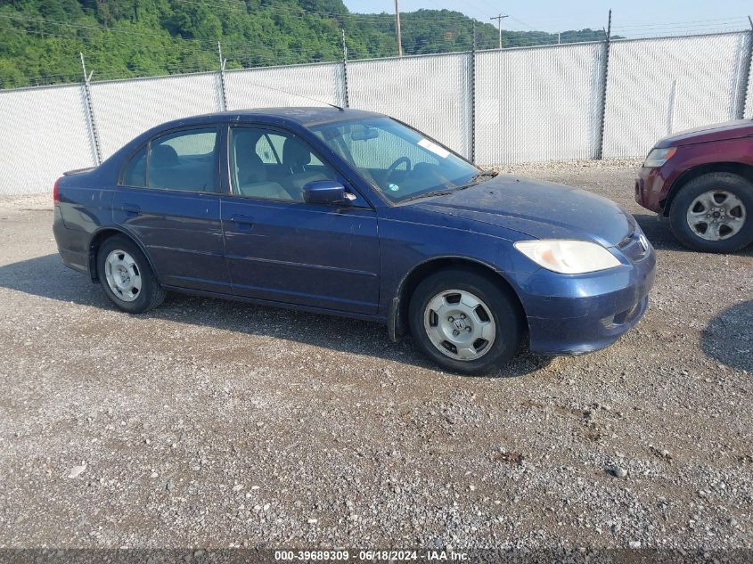 JHMES96665S012678 | 2005 HONDA CIVIC HYBRID