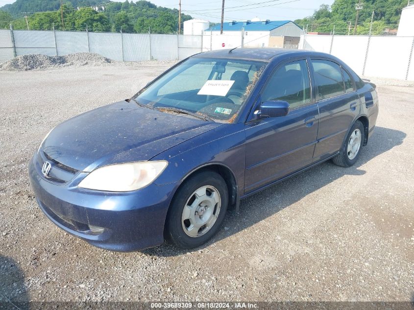 JHMES96665S012678 | 2005 HONDA CIVIC HYBRID