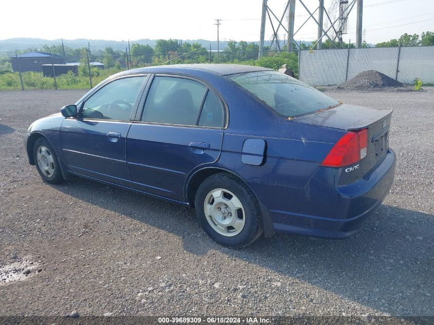 JHMES96665S012678 | 2005 HONDA CIVIC HYBRID