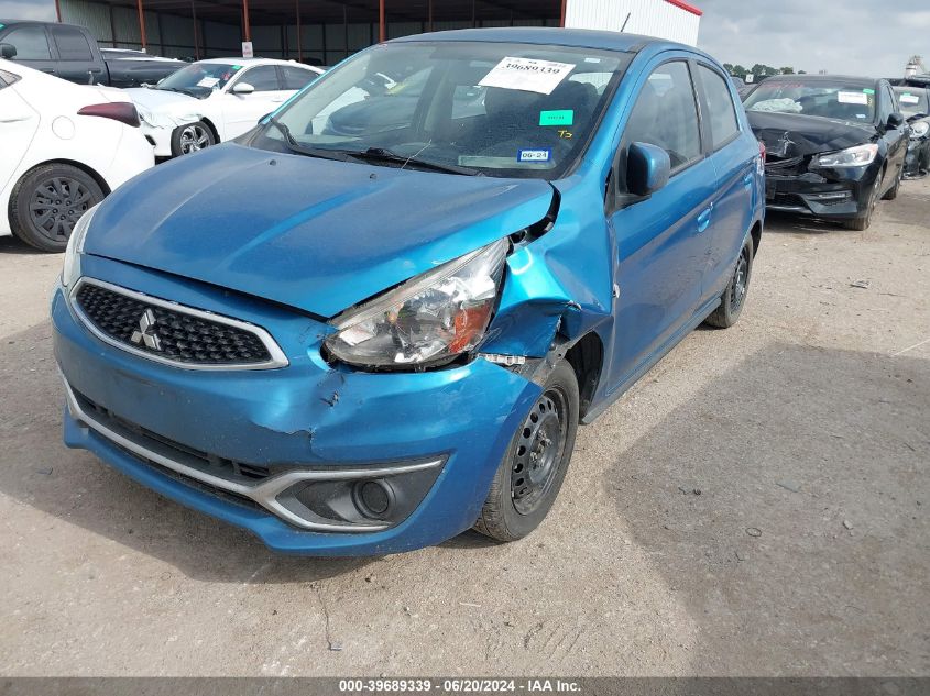 2019 Mitsubishi Mirage Es/Rf VIN: ML32A3HJ8KH011338 Lot: 39689339