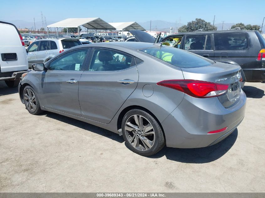 2014 Hyundai Elantra Limited VIN: 5NPDH4AE1EH496769 Lot: 39689343