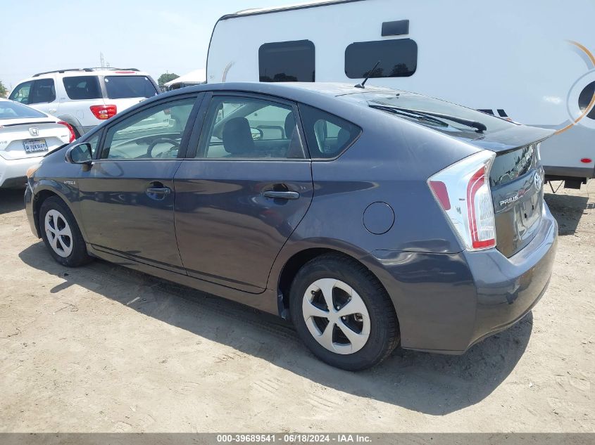 2013 Toyota Prius Two VIN: JTDKN3DU5D1726431 Lot: 39689541