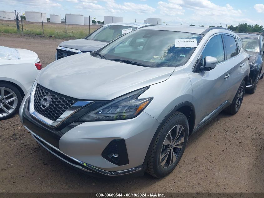 2023 Nissan Murano Sv Intelligent Awd VIN: 5N1AZ2BS6PC109054 Lot: 39689544