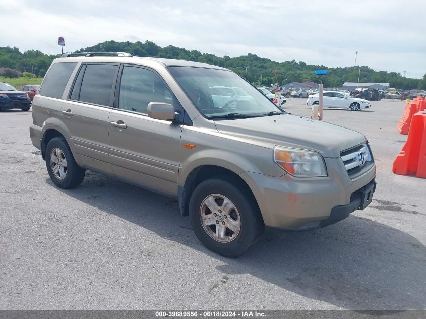 2008 Honda Pilot Vp VIN: 5FNYF18298B050437 Lot: 39689556