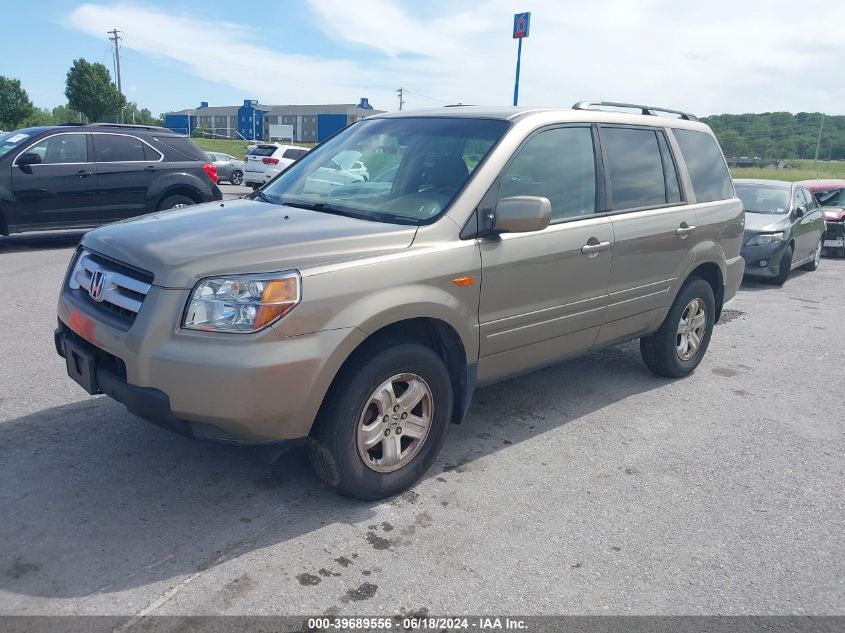 2008 Honda Pilot Vp VIN: 5FNYF18298B050437 Lot: 39689556