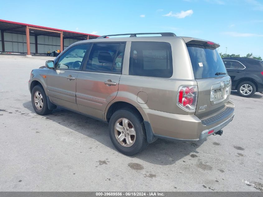 2008 Honda Pilot Vp VIN: 5FNYF18298B050437 Lot: 39689556