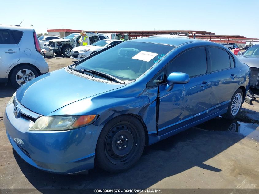 2007 Honda Civic Lx VIN: 1HGFA16527L001449 Lot: 39689576