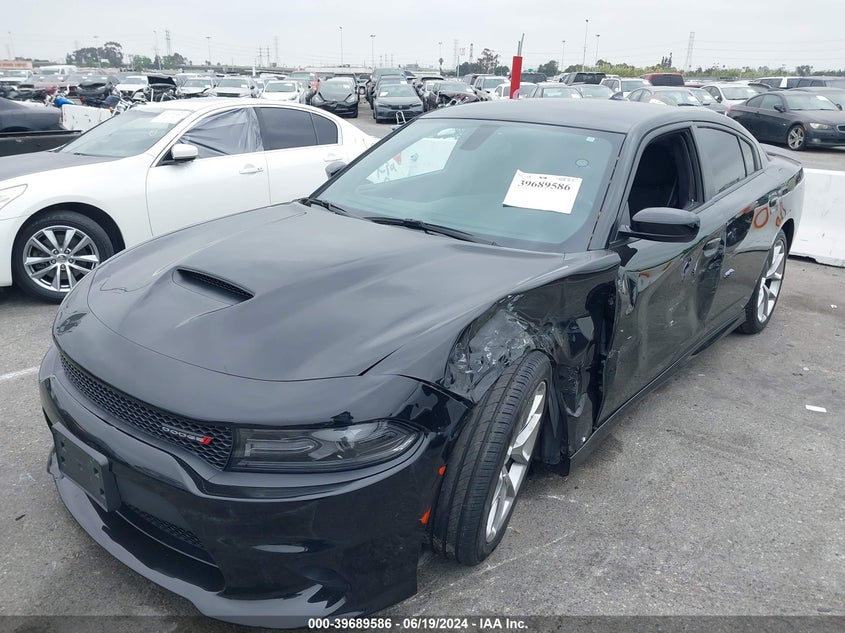 VIN 2C3CDXHG3LH163063 2020 DODGE CHARGER GT RWD