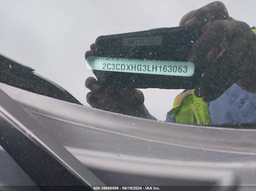 2020 Dodge Charger Gt VIN: 2C3CDXHG3LH163063 Lot: 39689586