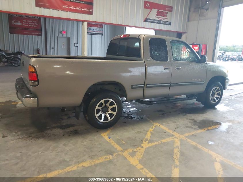 2000 Toyota Tundra Sr5 VIN: 5TBRN3416YS074649 Lot: 39689602