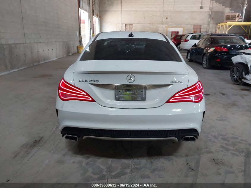 2016 Mercedes-Benz Cla 250 4Matic VIN: WDDSJ4GB7GN299171 Lot: 39689632