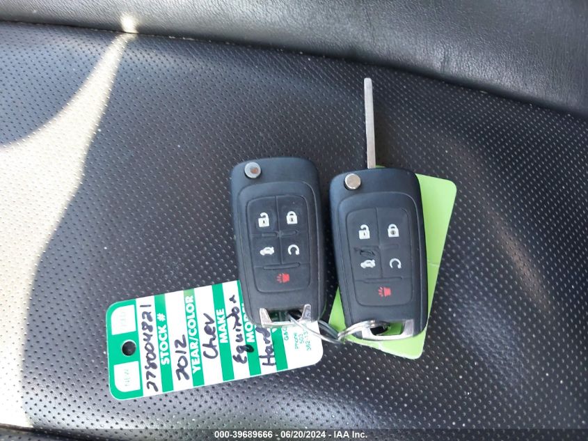 2012 Chevrolet Equinox Ltz VIN: 2GNFLGE51C6110072 Lot: 39689666