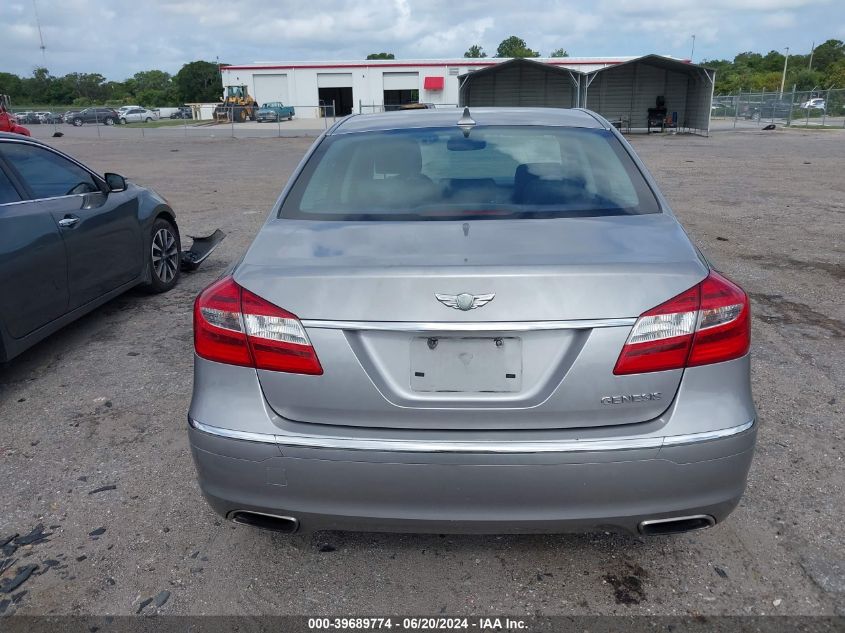 2013 Hyundai Genesis 3.8L VIN: KMHGC4DD2DU250053 Lot: 39689774