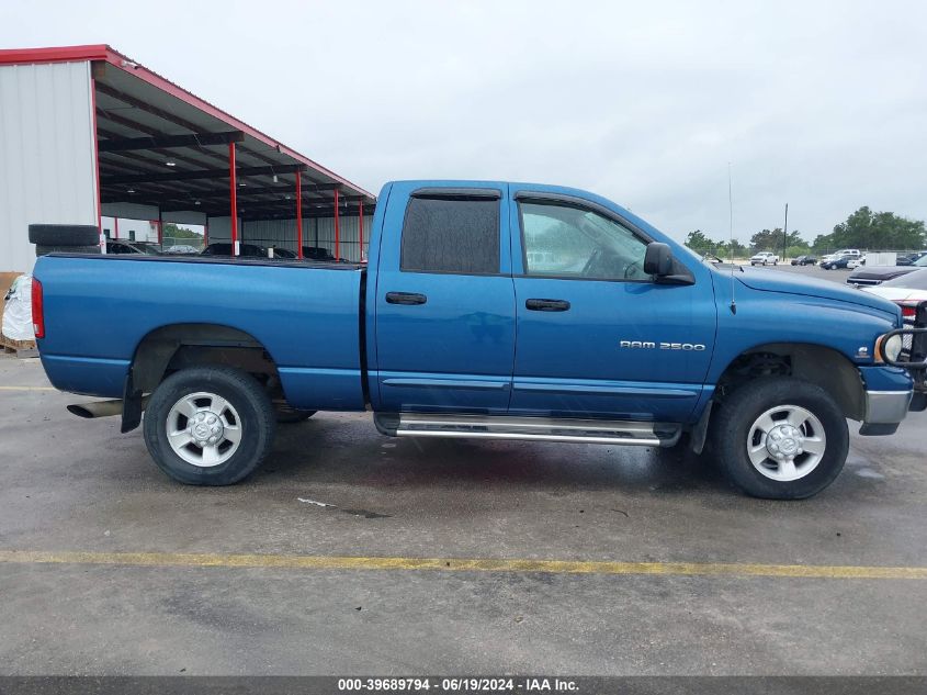 2003 Dodge Ram 2500 Slt/Laramie/St VIN: 3D7KU28613G813824 Lot: 39689794