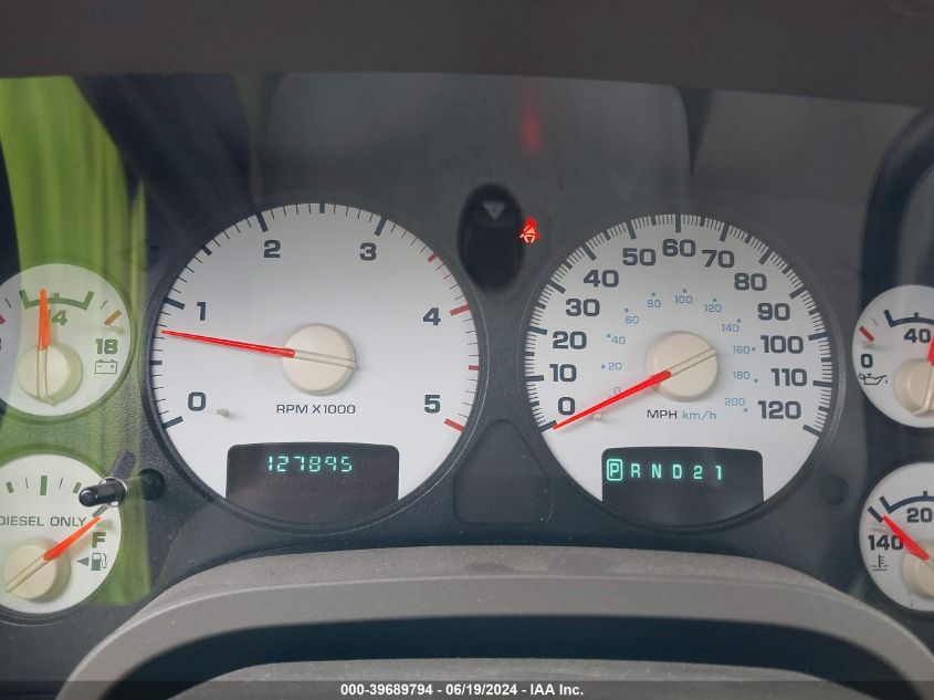 2003 Dodge Ram 2500 Slt/Laramie/St VIN: 3D7KU28613G813824 Lot: 39689794