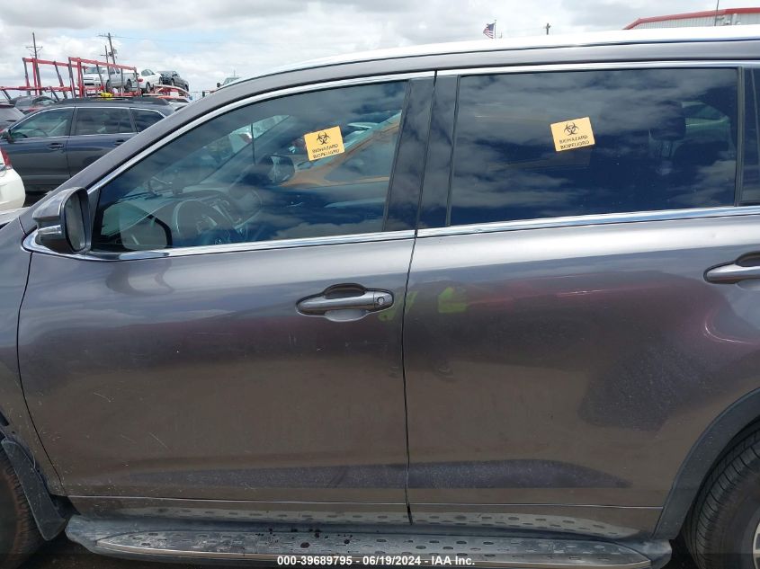 2016 Toyota Highlander Xle VIN: 5TDKKRFH0GS501160 Lot: 39689795