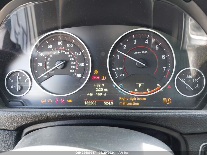 2014 BMW 328I VIN: WBA3C1C5XEK111892 Lot: 39689917