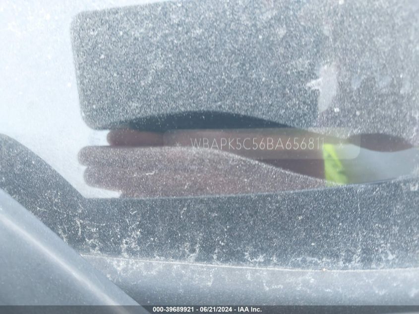 2011 BMW 328I xDrive VIN: WBAPK5C56BA656811 Lot: 39689921