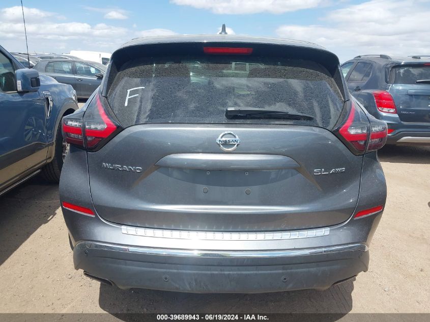 2022 Nissan Murano Sl Intelligent Awd VIN: 5N1AZ2CSXNC113815 Lot: 39689943