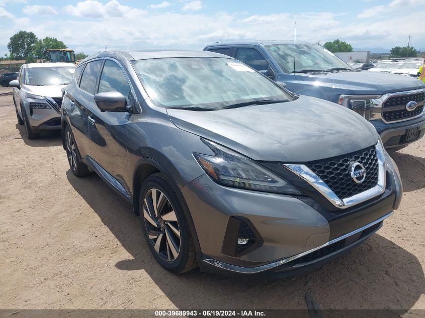 2022 Nissan Murano Sl Intelligent Awd VIN: 5N1AZ2CSXNC113815 Lot: 39689943