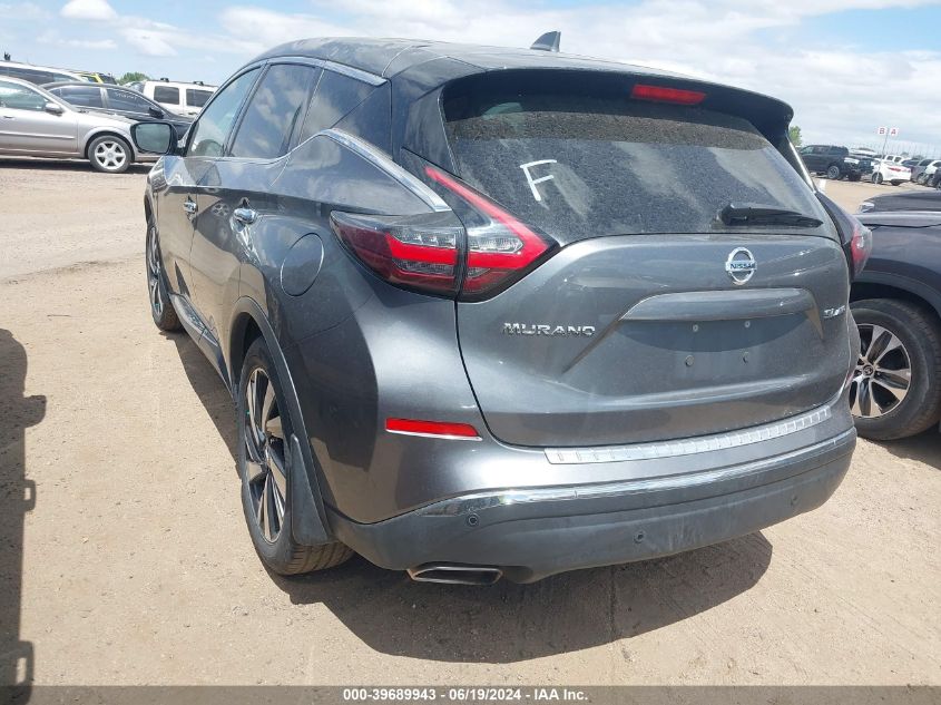 2022 Nissan Murano Sl Intelligent Awd VIN: 5N1AZ2CSXNC113815 Lot: 39689943