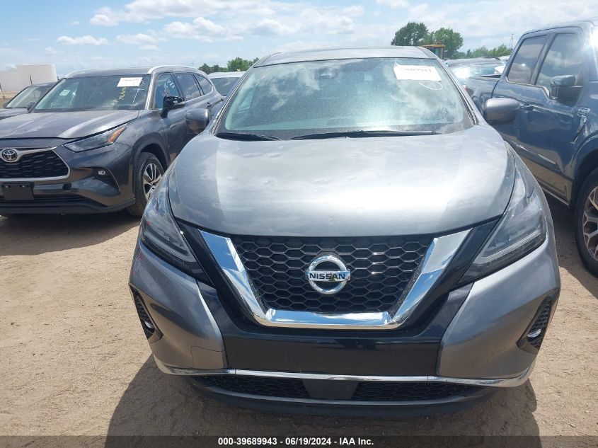 2022 Nissan Murano Sl Intelligent Awd VIN: 5N1AZ2CSXNC113815 Lot: 39689943