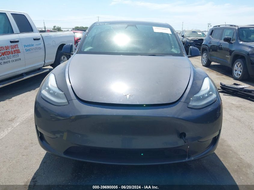 2021 Tesla Model Y Long Range Dual Motor All-Wheel Drive VIN: 5YJYGDEE6MF173202 Lot: 39690005