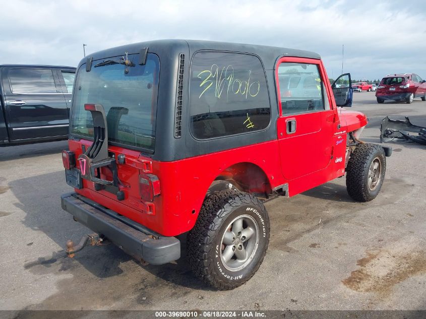 1997 Jeep Wrangler Sport VIN: 1J4FY19S1VP513733 Lot: 39690010