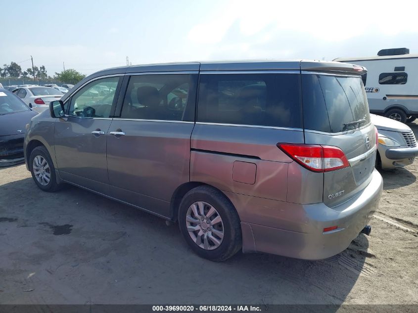 2011 Nissan Quest S VIN: JN8AE2KP5B9008092 Lot: 39690020