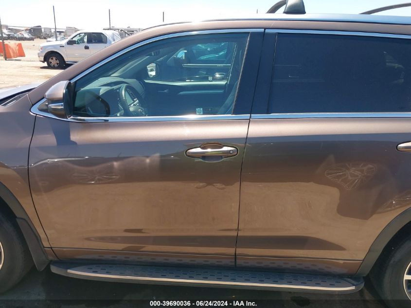 2017 Toyota Highlander Xle VIN: 5TDJZRFH1HS443391 Lot: 39690036