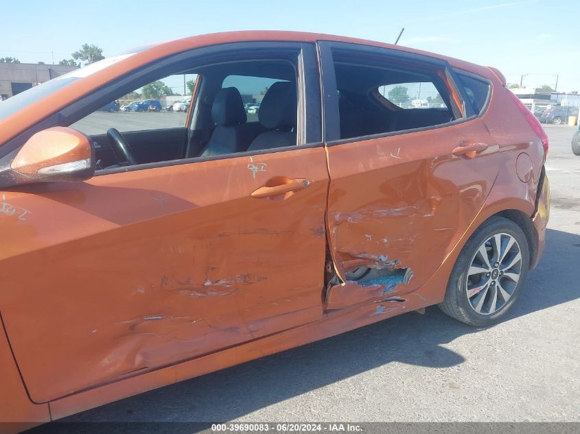 2016 Hyundai Accent Sport VIN: KMHCU5AE7GU272052 Lot: 39690083