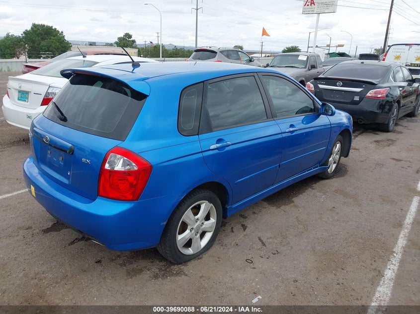 2008 Kia Spectra5 Sx VIN: KNAFE161485014786 Lot: 39690088