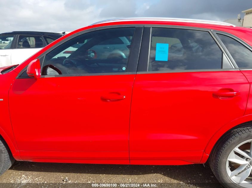 2018 Audi Q3 2.0T Premium/2.0T Sport Premium VIN: WA1BCCFSXJR016238 Lot: 39690100