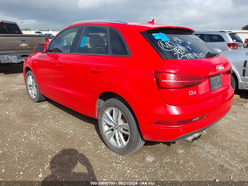 2018 Audi Q3 2.0T Premium/2.0T Sport Premium VIN: WA1BCCFSXJR016238 Lot: 39690100