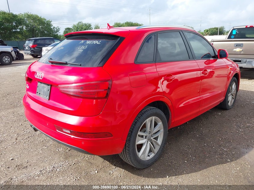 2018 Audi Q3 2.0T Premium/2.0T Sport Premium VIN: WA1BCCFSXJR016238 Lot: 39690100